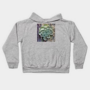 Glitched Succulent Kids Hoodie